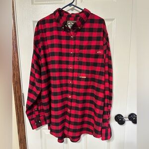 DRAKE plaid flannel long sleeve shirt